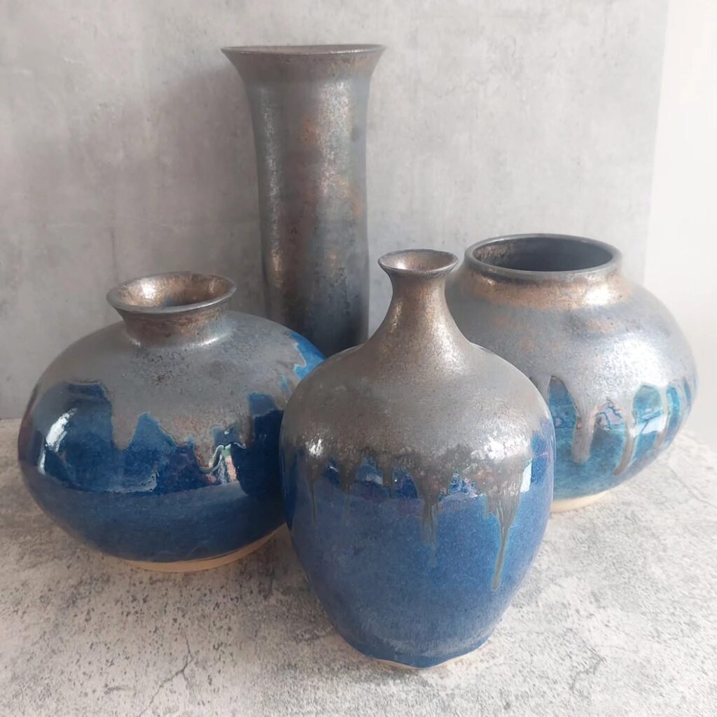 A collection of vases