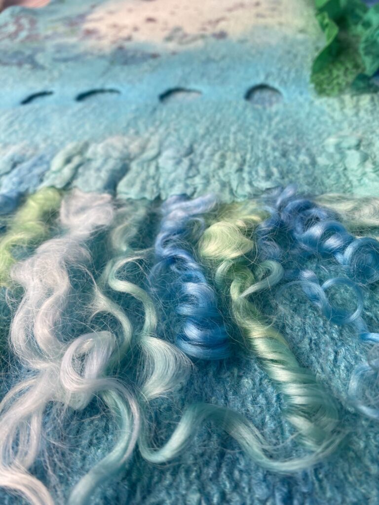 Butterfly scarf detail