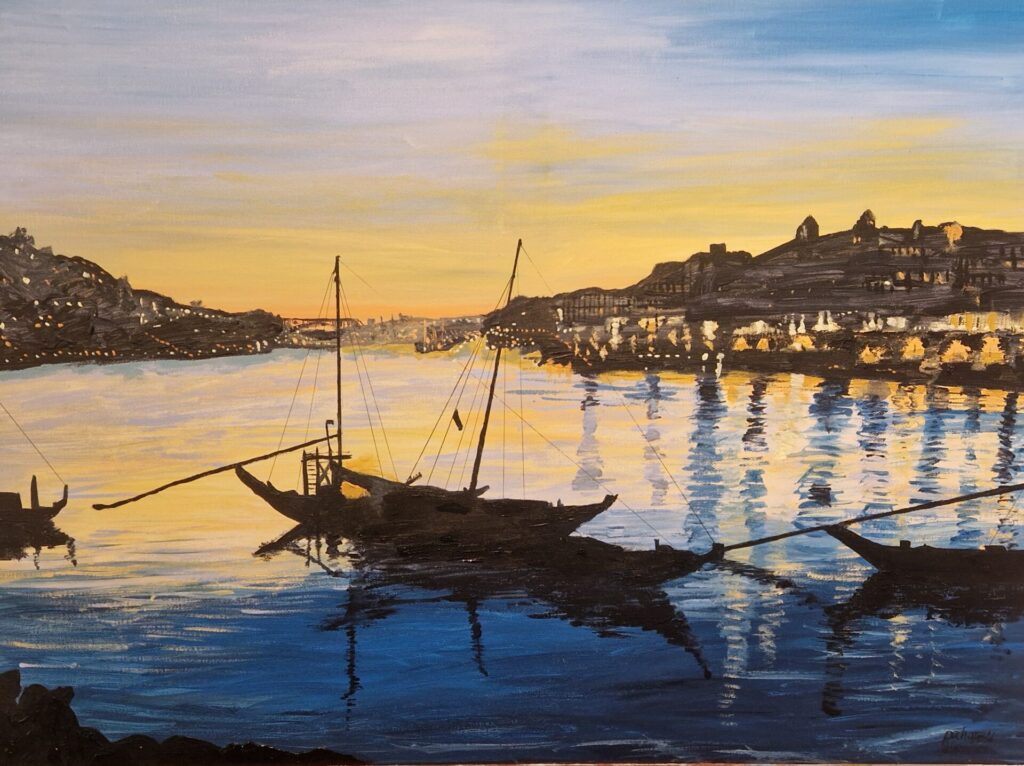 Sunset over Porto