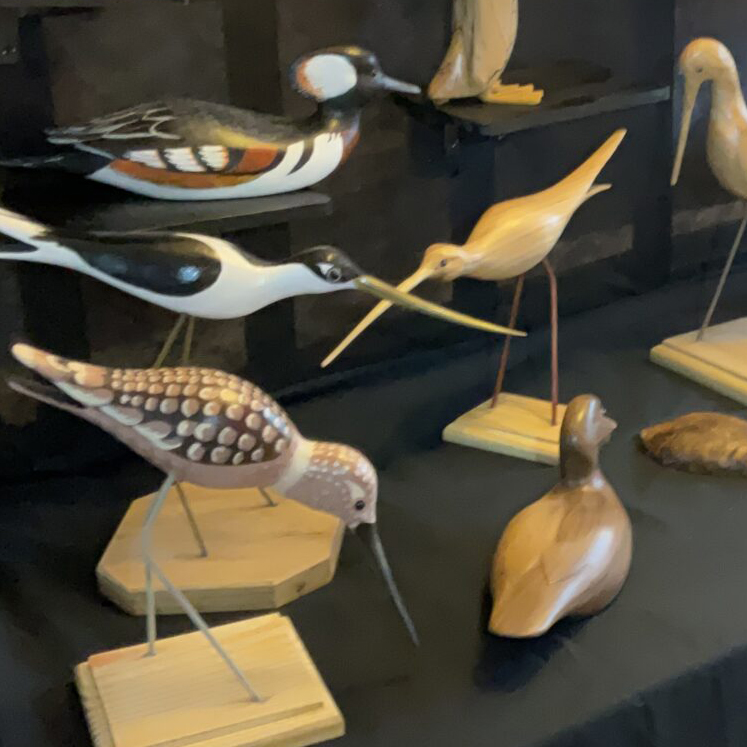 Carved birds by Norman Wood