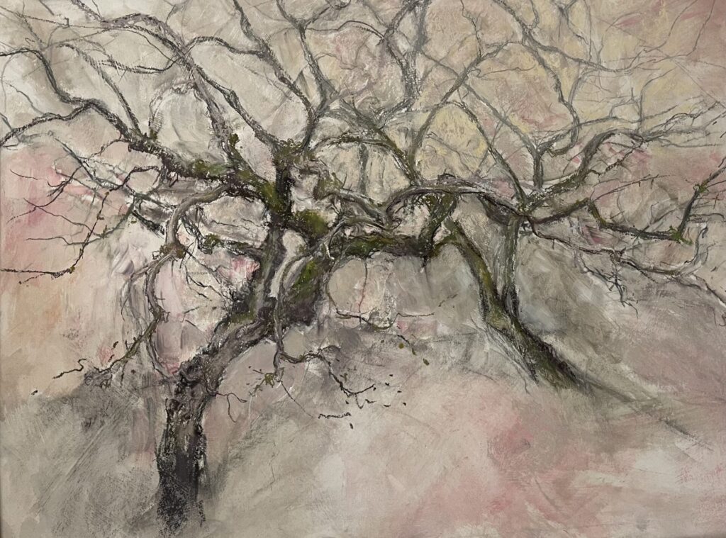 Dancing Trees Pastels/Charcoal on prepared board