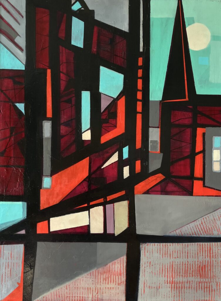 Red Undercurrent - Urban scene in red