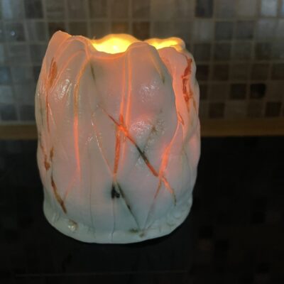Artwork by Gabrielle Rucinski: Porcelain Lantern Pot