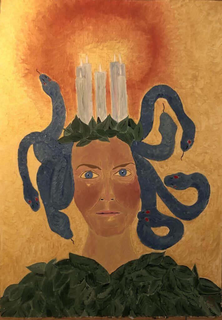 Mythical portrait of poet Rosie Garland