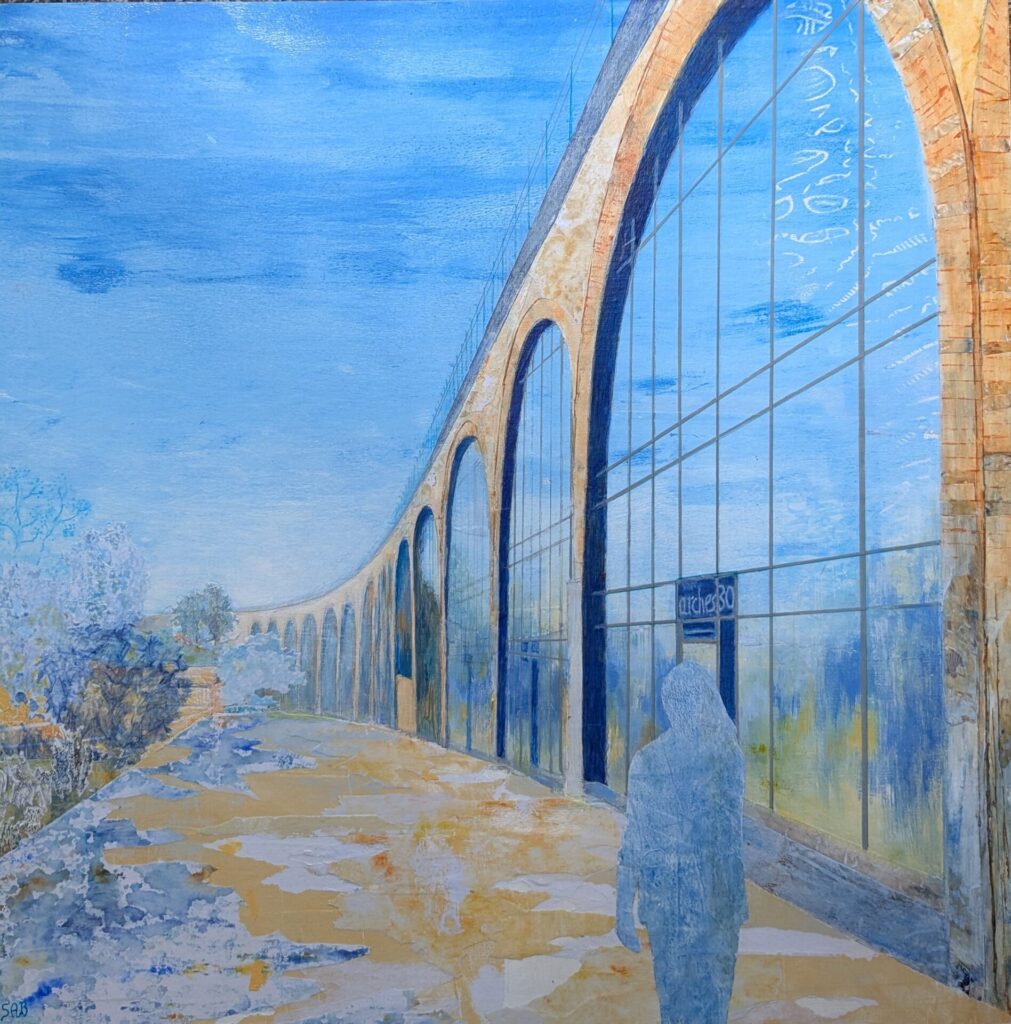 The Arches in Worcester looking down towards the river.