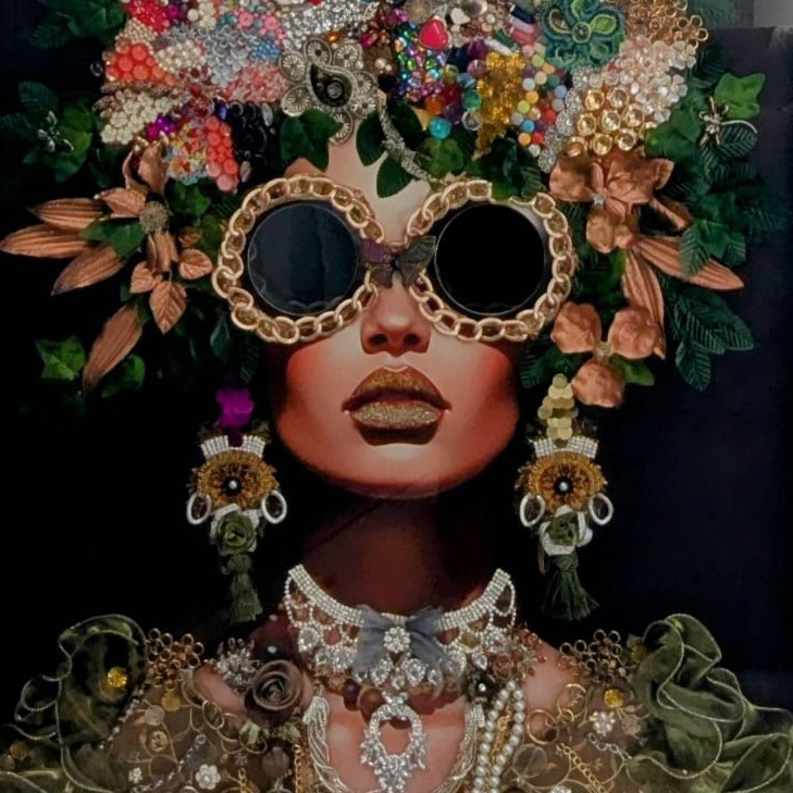 My award winning depiction of a glamourous jewelled lady