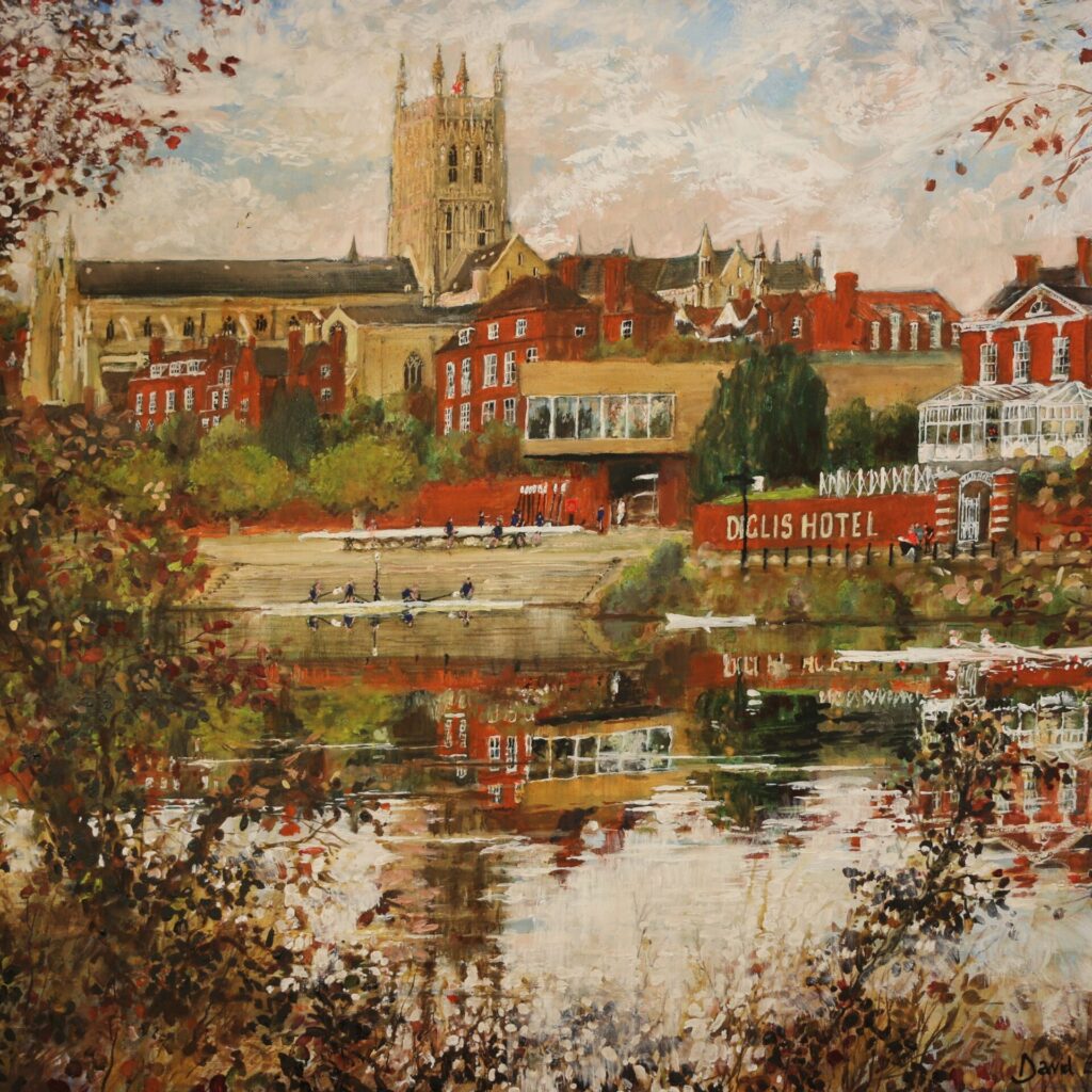 Severn Boats: Oil on canvas 760 x 910 mm; price £3,500.00