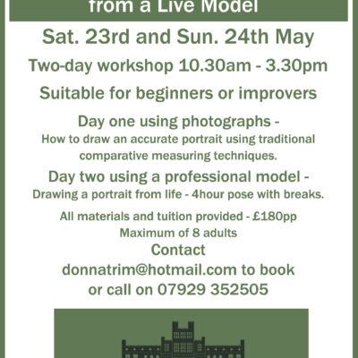 Two Day Portrait Drawing workshop using Charcoal
