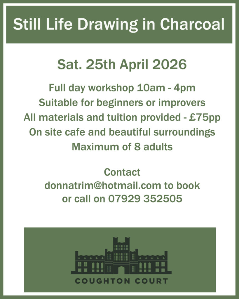 Still Life Drawing in Charcoal