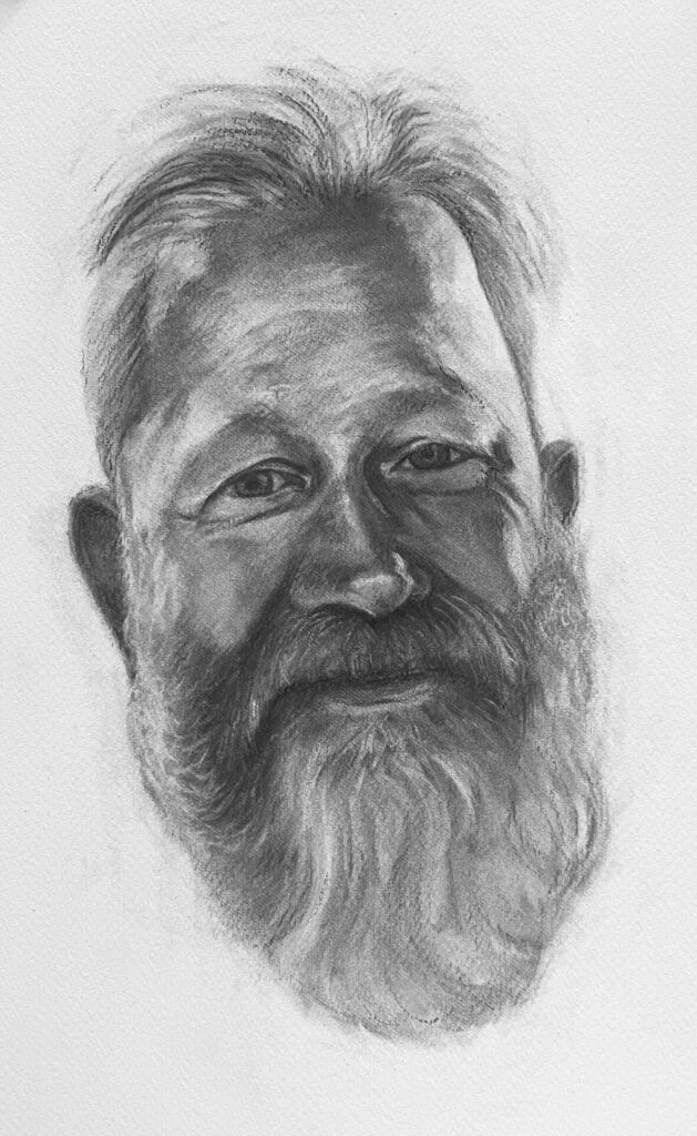 Full Day Portrait Drawing workshop using Charcoal