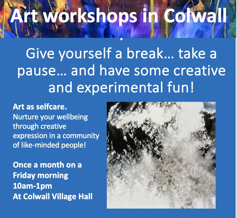 Friday Monthly Creative Art workshop in Colwall