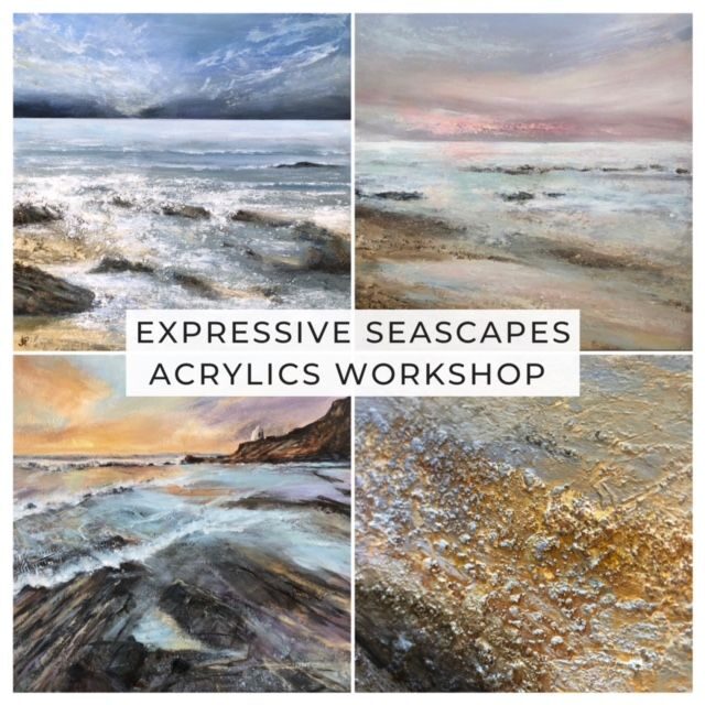 Expressive Seascapes in Acrylics